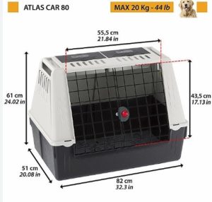Transportadora para Perros Atlas Car 80 Grey